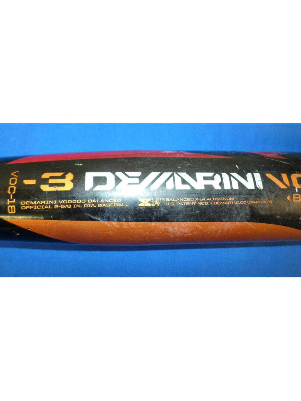 DEMARINI VOODOO BALANCE ONE VOC-18 BASEBALL BAT 2 5/8in